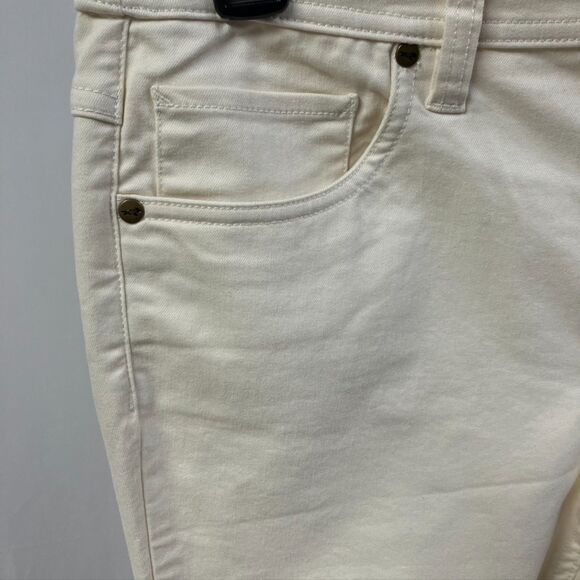 Toad & Co. Sequoia Skinny Pant Ivory Womens 6 Organic Cotton Spring Preppy - Picture 7 of 15